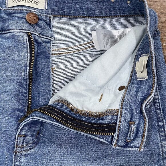 Madewell Jeans Womens 26 Stovepipe Euclid Wash Stretch Crop Medium Wash Straight - Picture 4 of 15